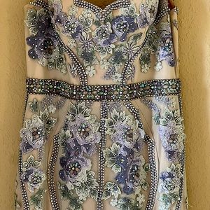 Jovoni prom gown wore one time!! Perfect condition!  Embellished everywhere!